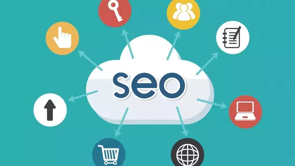SEO cloud and online icons